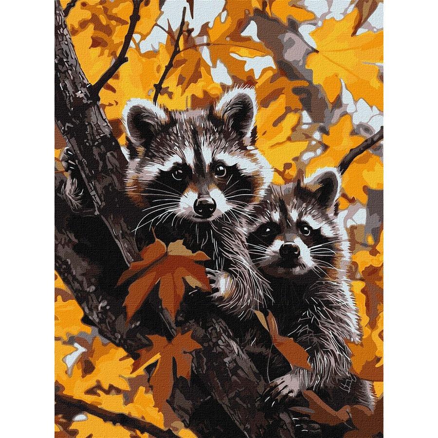Картина по номерам Ideyka Приключение енотов 30x40 см (KHO6653)
