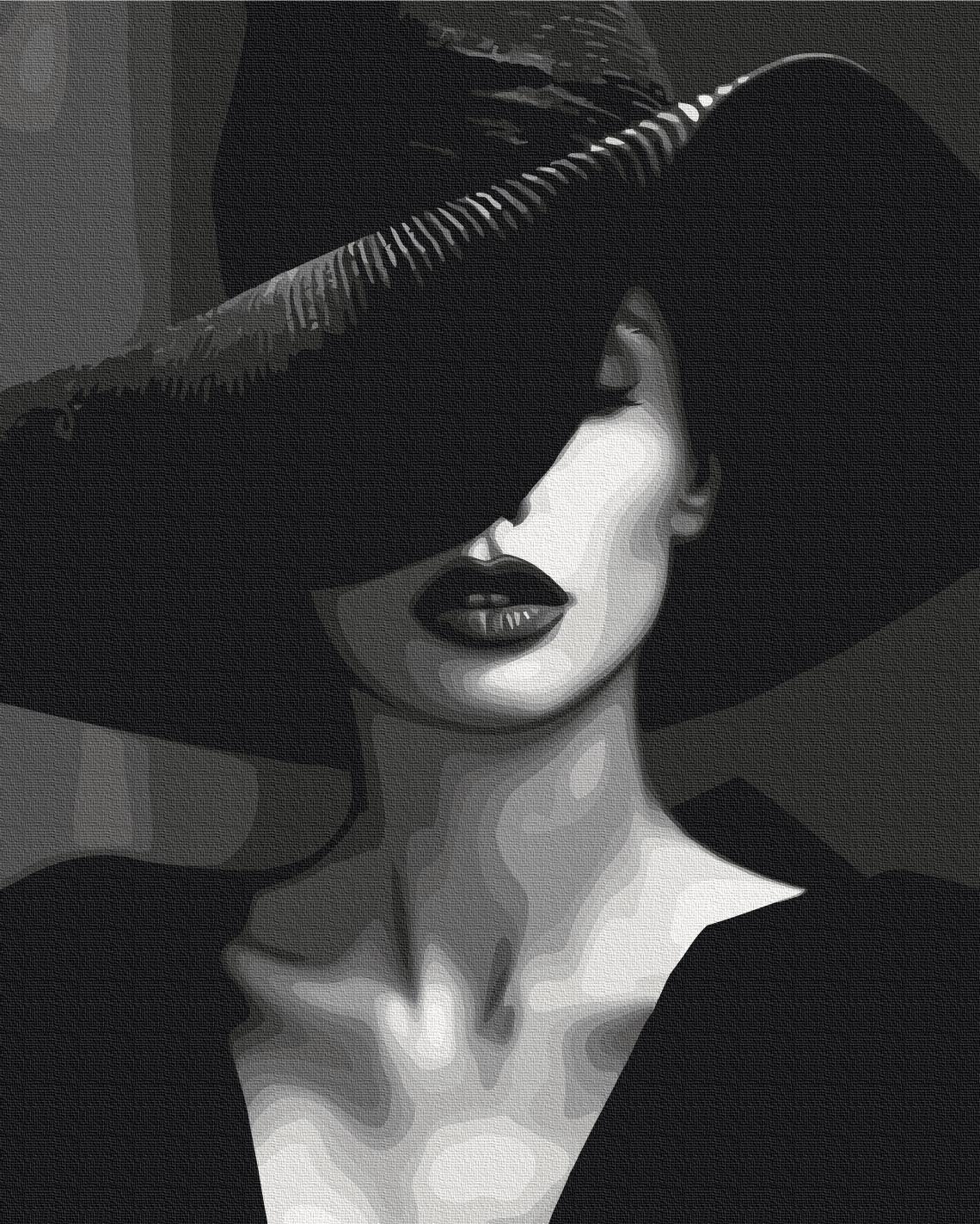 Картина по номерам Brushme Загадочная мадам 48x60 см (BS53937L) Картина по номерам Brushme Загадочная мадам 48x60 см (BS53937L)