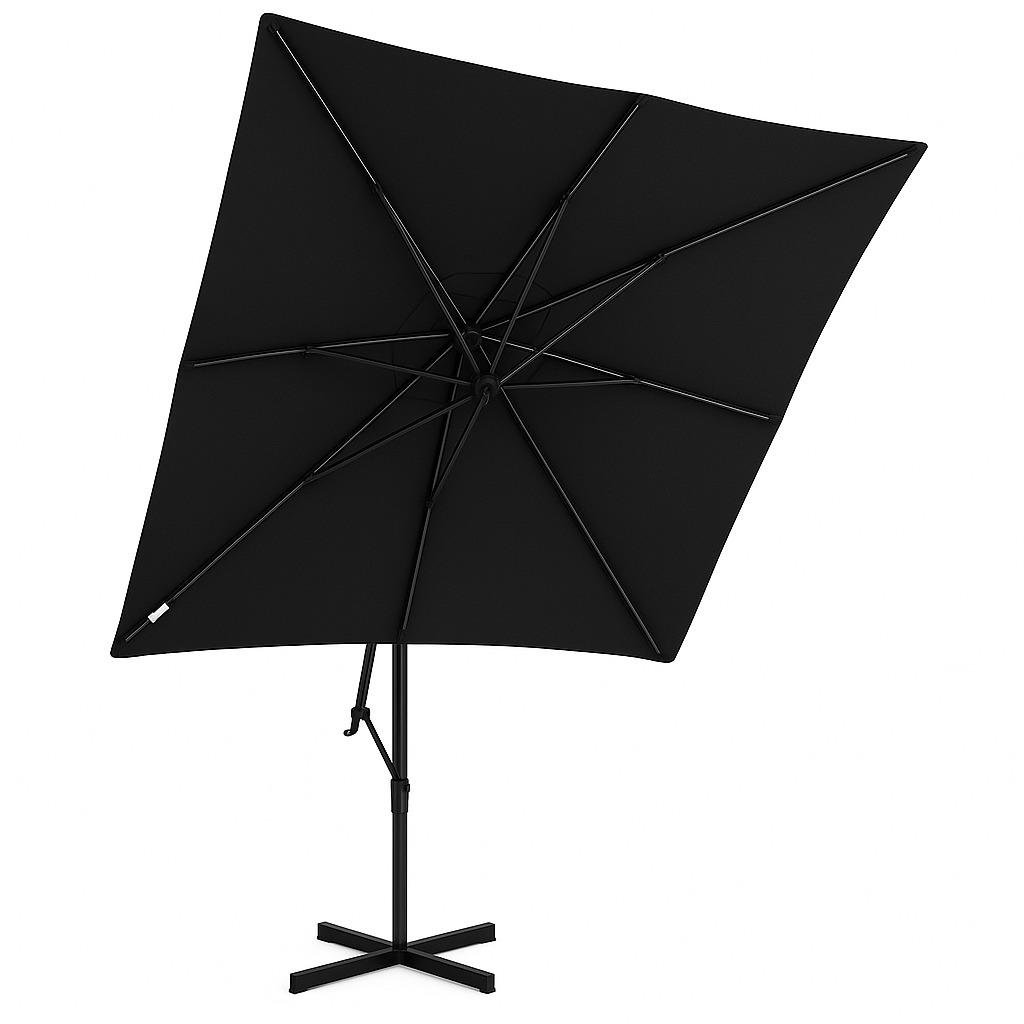 Парасолька садова регульована WCG з чохлом/нахилом 2,5x2,5 м Чорний - фото 4 Парасолька садова регульована WCG з чохлом/нахилом 2,5x2,5 м Чорний - фото 4