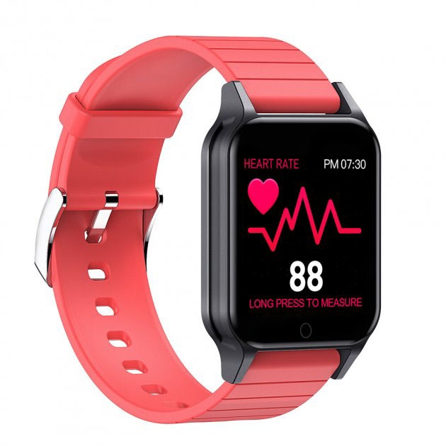 Смарт-годинник Smart Watch T96 Bluetooth 170 mAh Red (tf4617) - фото 3