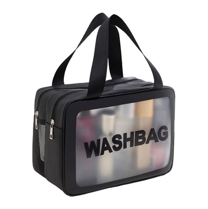 Косметичка WASHBAG с ручками 30х20х14 см Черный (ОКД-131-31)