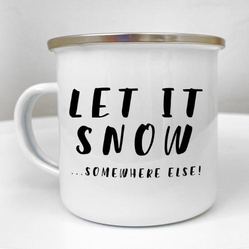 Кружка металлическая Camper "Let it snow" 250 мл (KRM_23S095)