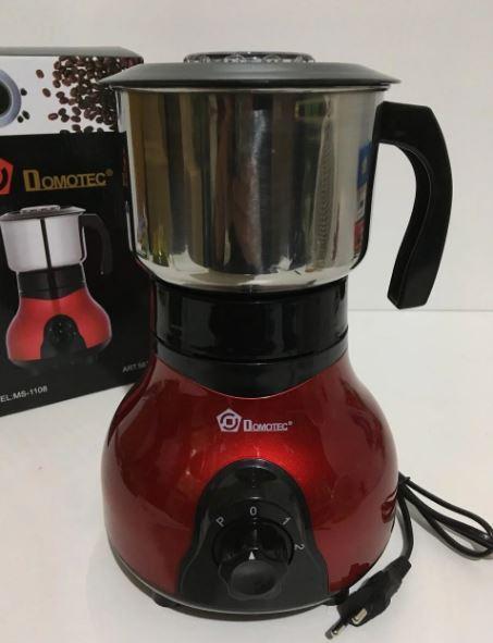 Кавомолка Domotec електрична з нержавіючої сталі 250 г Червона (1118933354) - фото 4 Кавомолка Domotec електрична з нержавіючої сталі 250 г Червона (1118933354) - фото 4