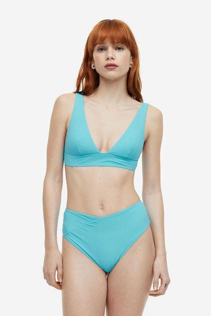 Купальний топ H&M р. 38 Блакитний (967097) - фото 3