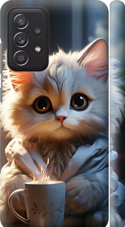 Чехол на Samsung Galaxy A52s 5G A528B White cat (5646m-2583-42517) Чехол на Samsung Galaxy A52s 5G A528B White cat (5646m-2583-42517)