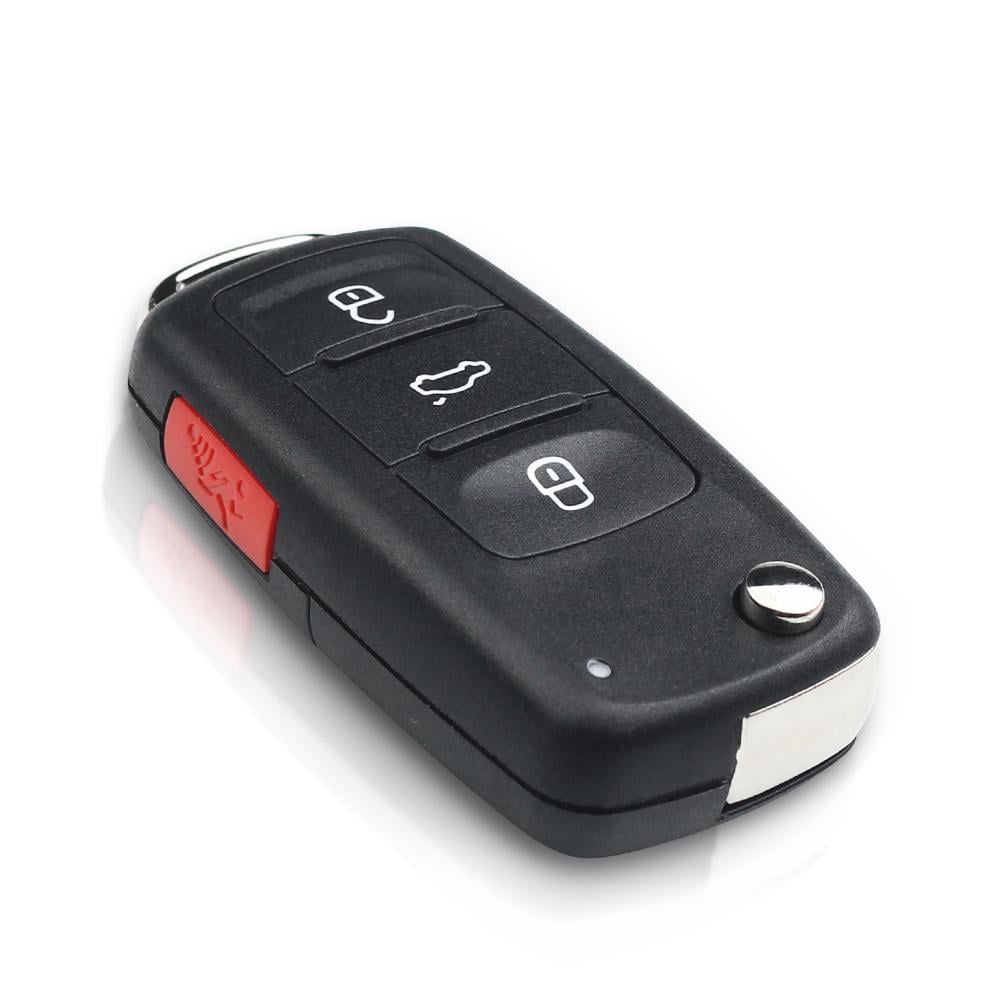 Викидний корпус ключа на 3 + 1 кнопки Volkswagen Passat B7/Tiguan/Golf 6/New Beetle/Polo 5/Skoda Fabia/Superb/Roomster/Octavia A5