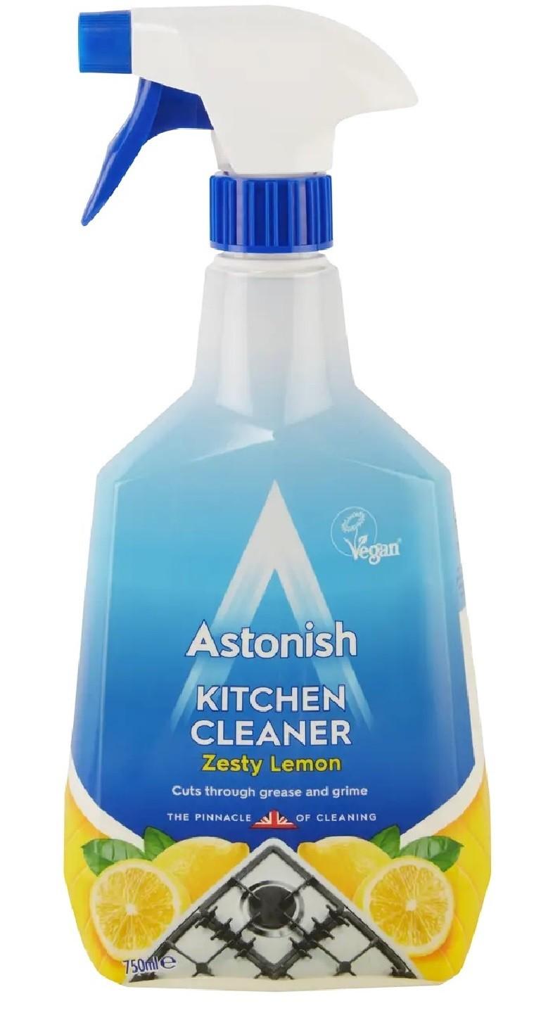 Спрей для удаления жира Astonish Kitchen Cleaner Zesty Lemon 750 мл (E-00550)