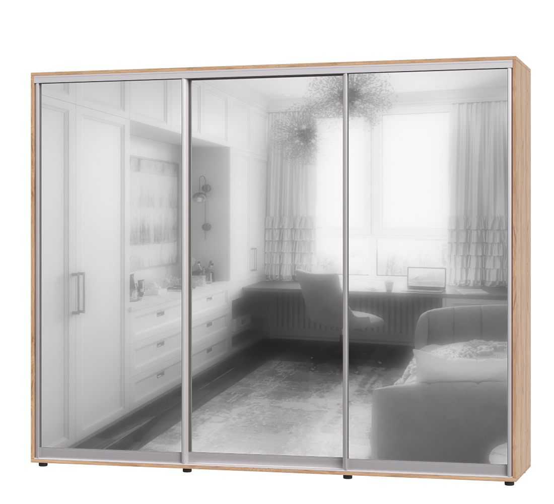 Шкаф-купе трехдверный Эверест ШК-04 270х60х220 см 
Дуб Крафт Золотой (07325)