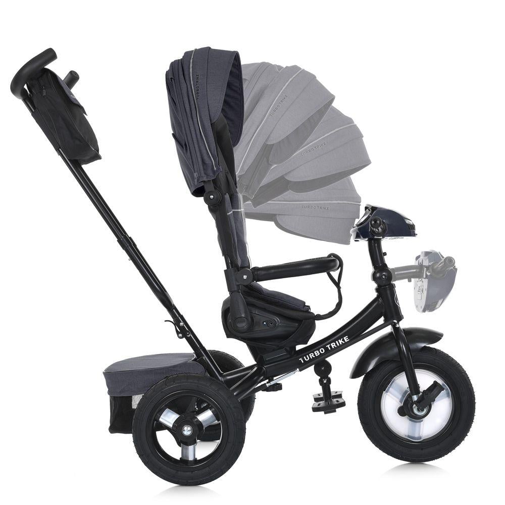 Детский велосипед трехколесный Turbo Trike MT 1007 резиновые колеса Графитовый (723286208) - фото 2 Детский велосипед трехколесный Turbo Trike MT 1007 резиновые колеса Графитовый (723286208) - фото 2