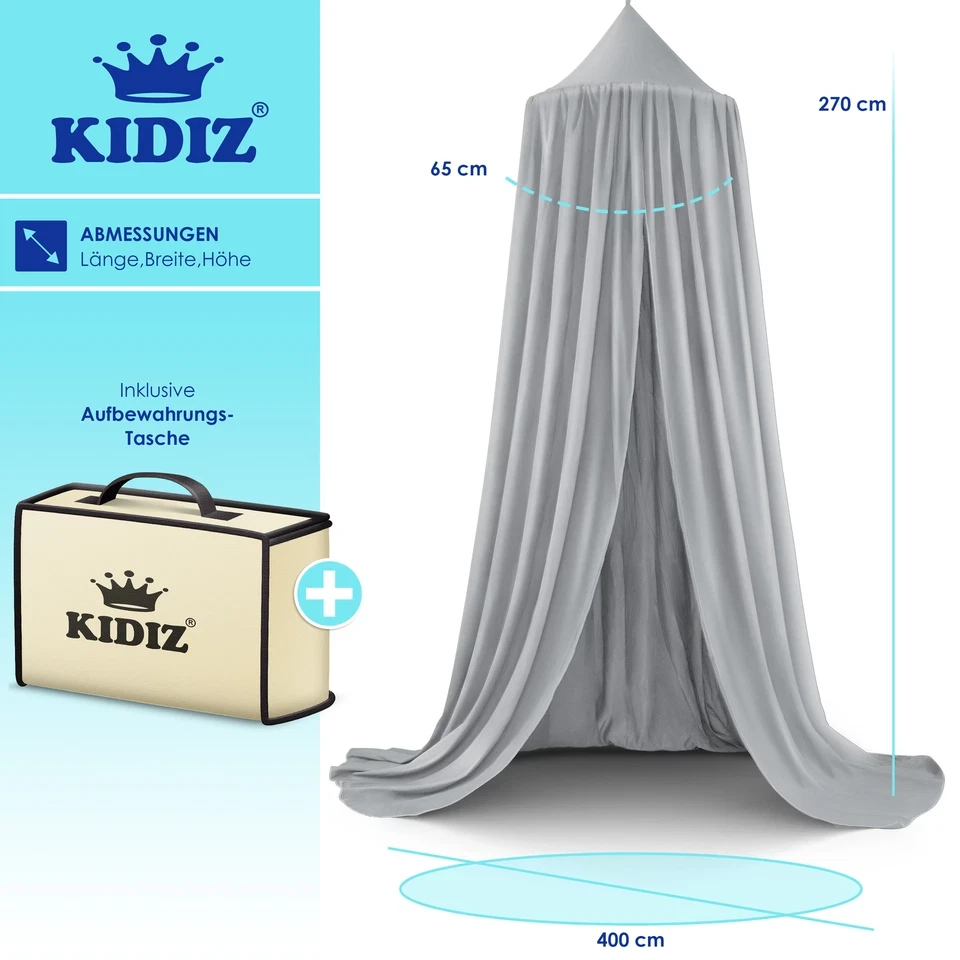 Балдахин полиэстер KIDIZ 270 см Серый (4255598301343-copy) - фото 3