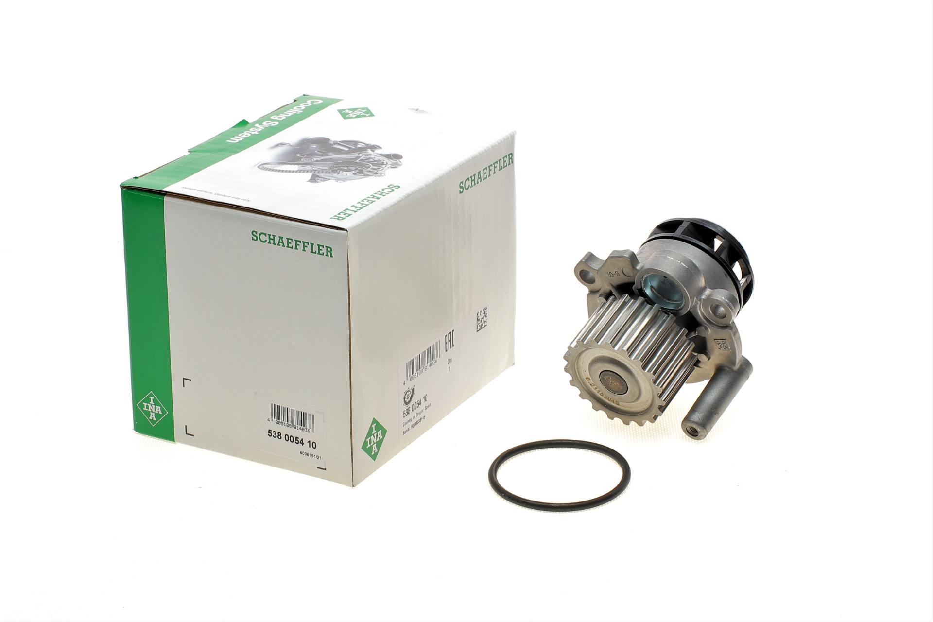 Водяной насос VW T5/Caddy 1.9TDI/2.0SDI 03-10 z19 BSU/BJB/BLS/BDJ/BST/BRR/AXC/BRS/AXB (538 0054 10 INA)