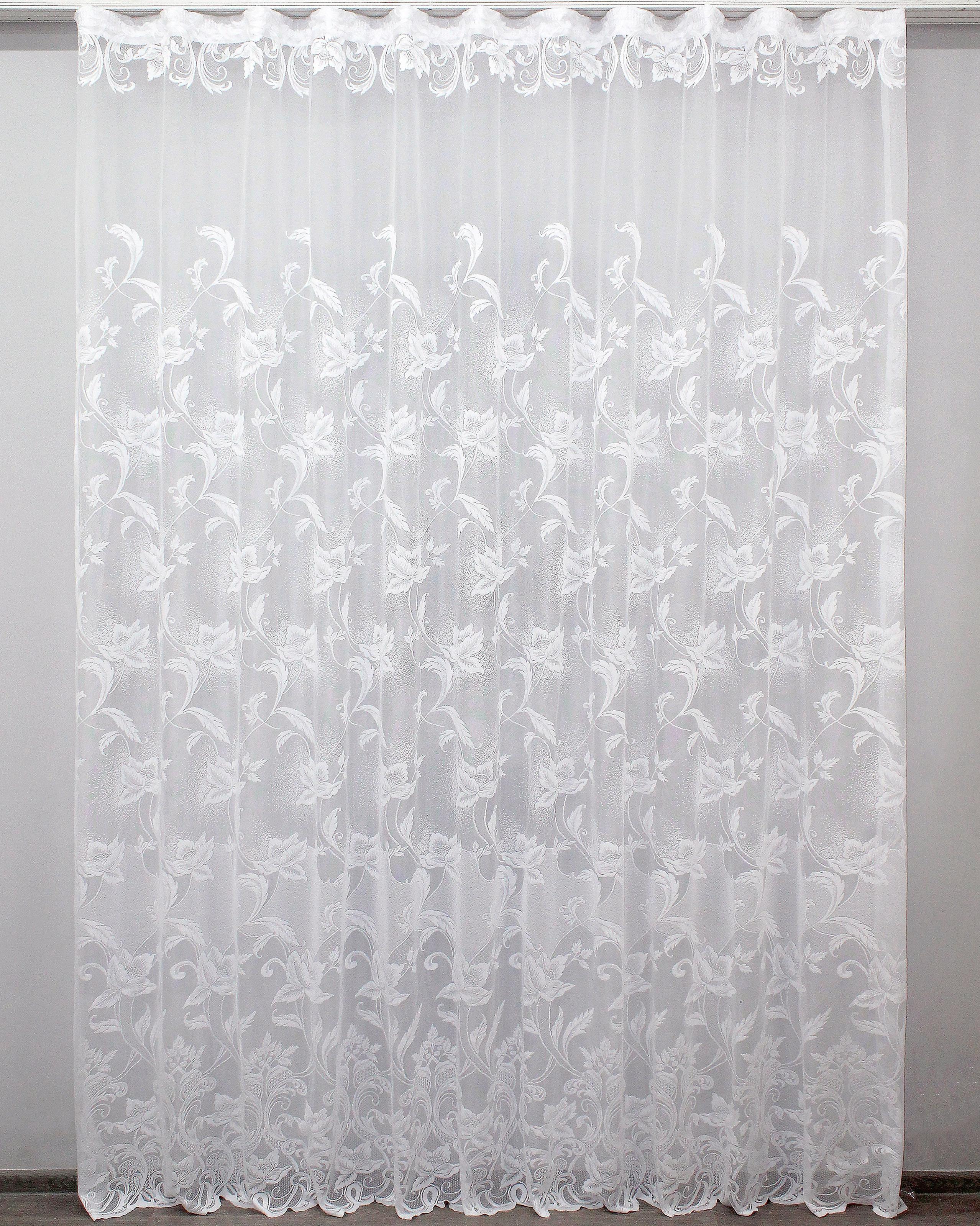 Тюль VR-Textil 1222т Розалія жакард 300х270 см Білий (40-139)