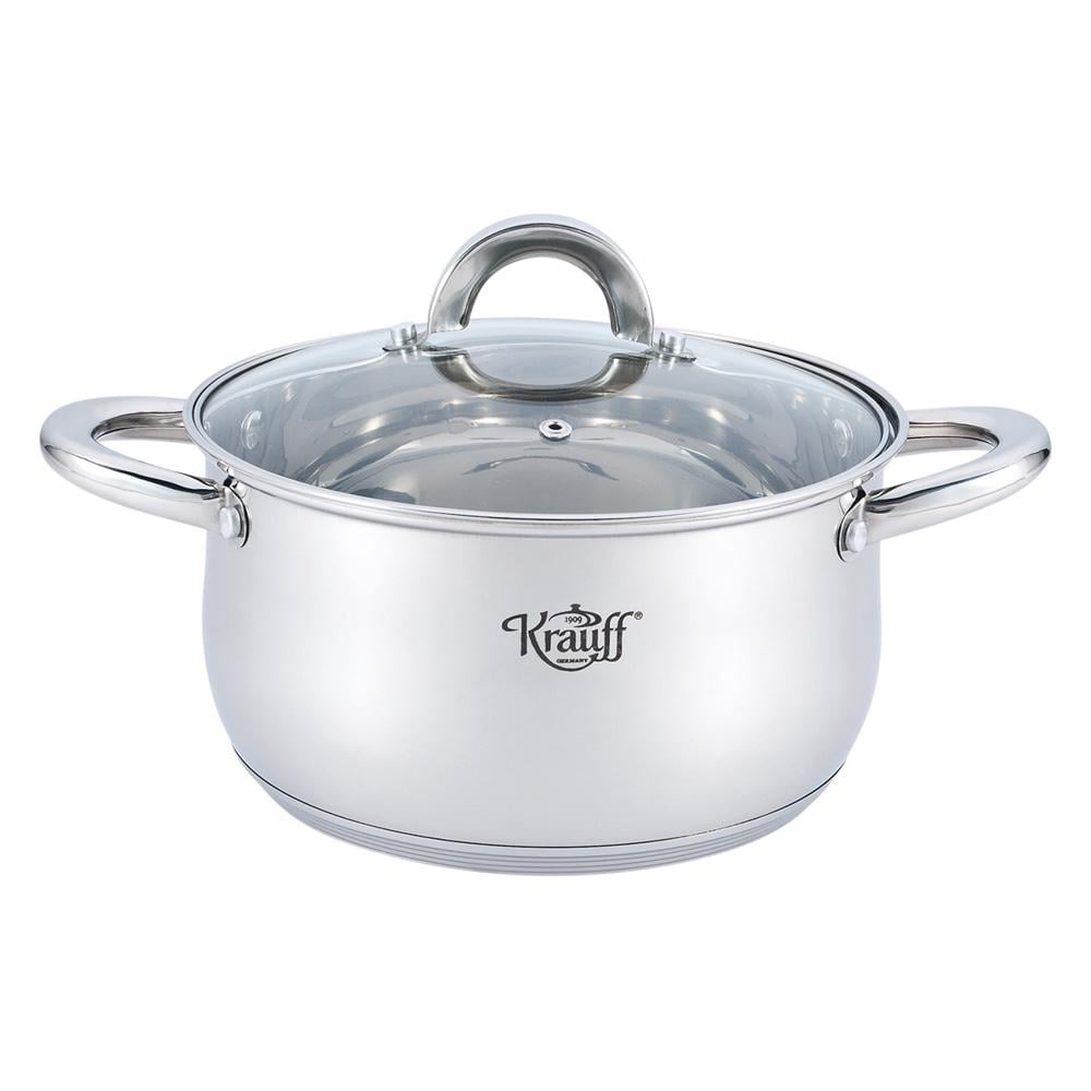 Каструля Krauff Steil зі скляною кришкою 22 см 4 л (26-238-020)