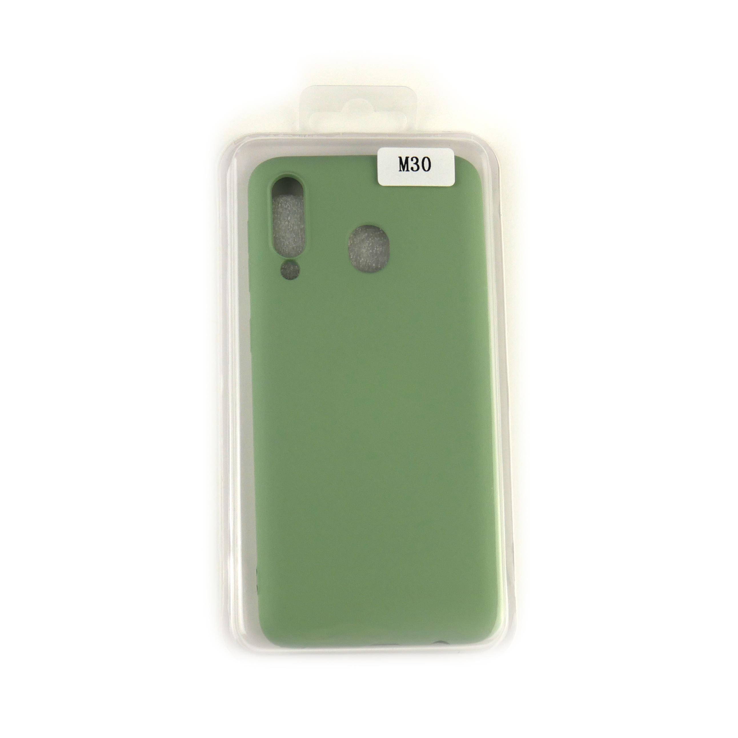 Чехол Silicone Case Full Cover Samsung M30 Зеленый