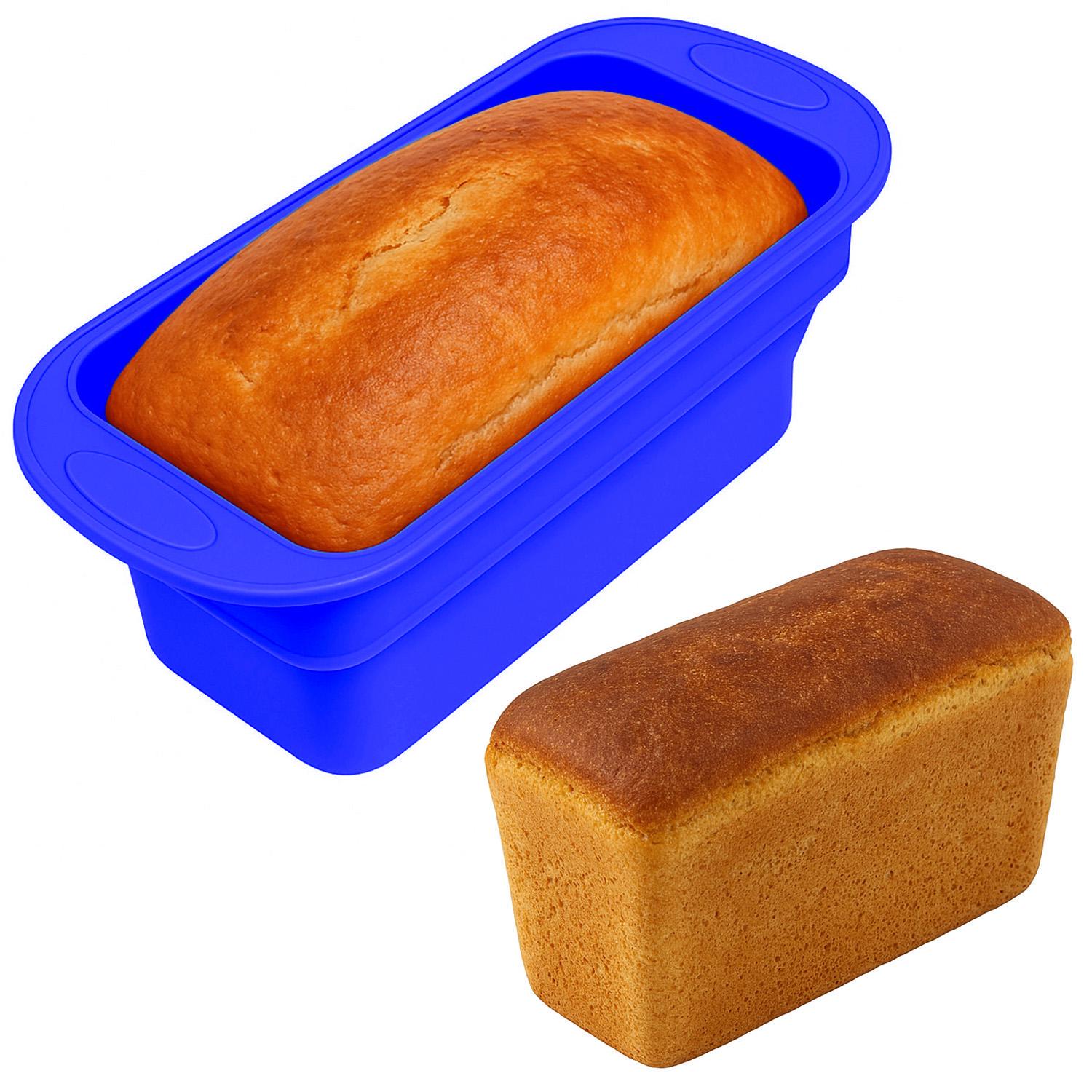 Форма для випікання хліба силіконова 29,5х12,3х11 см Синій (87149) - фото 13
