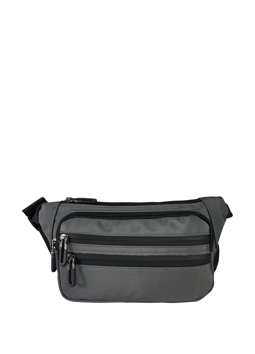 Сумка-бананка на пояс чоловіча Сірий (NG687.2)