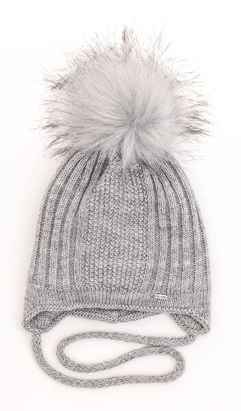 Шапка детская для мальчиков Кевин D820 хлопок 40-44 см Светло-серый