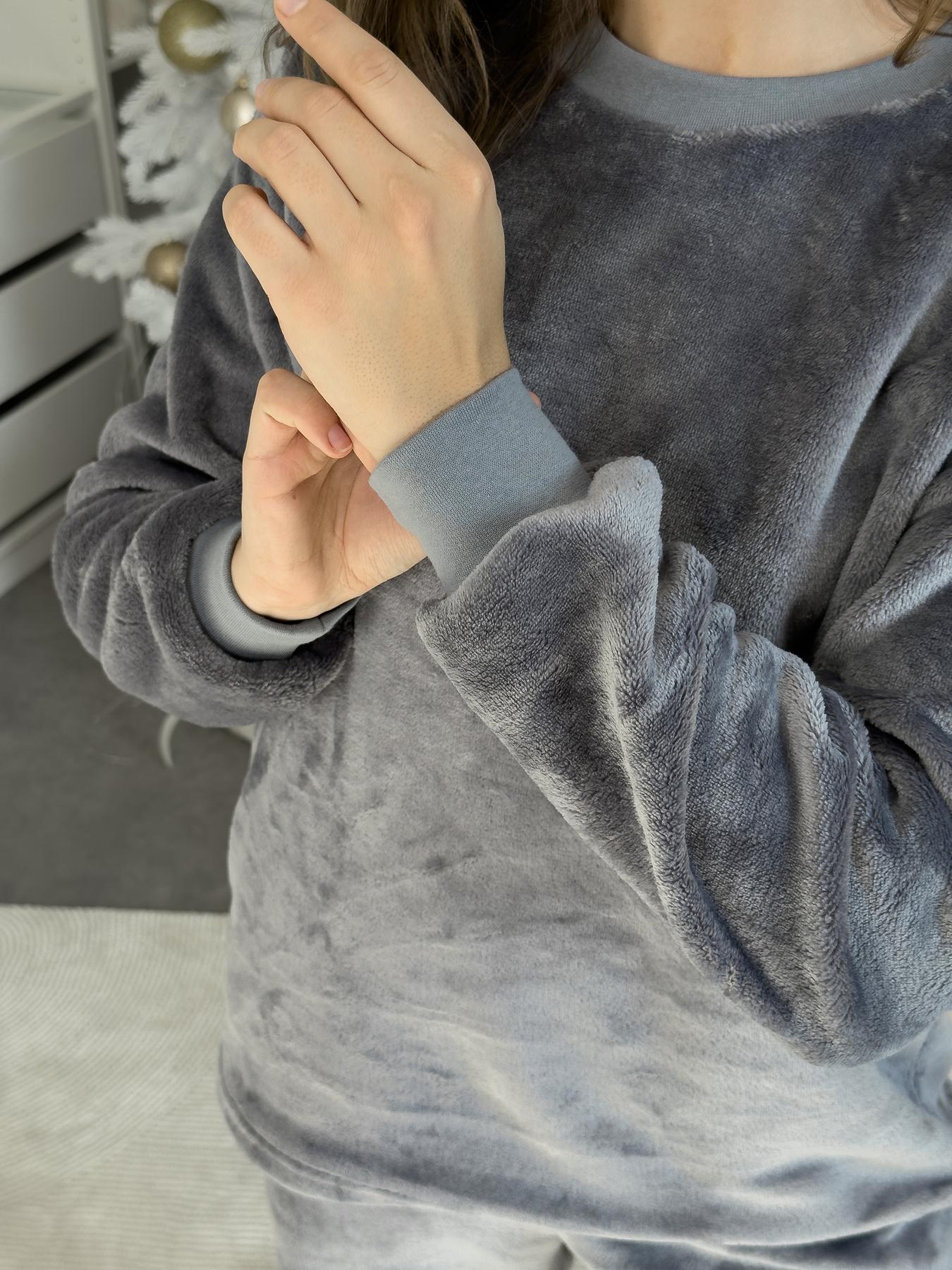 Пижама женская теплая COSY Теплик L Серый (VEL031) - фото 5