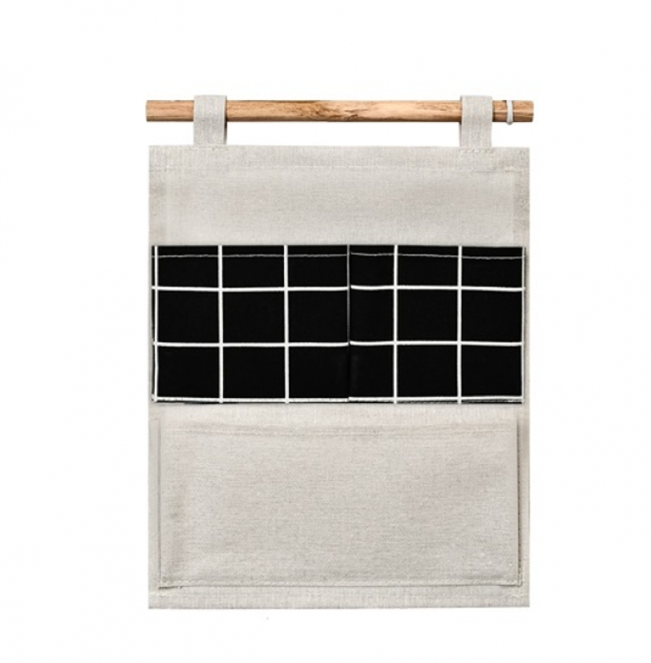 Органайзер подвесной двухъярусный настенный клетка Черный