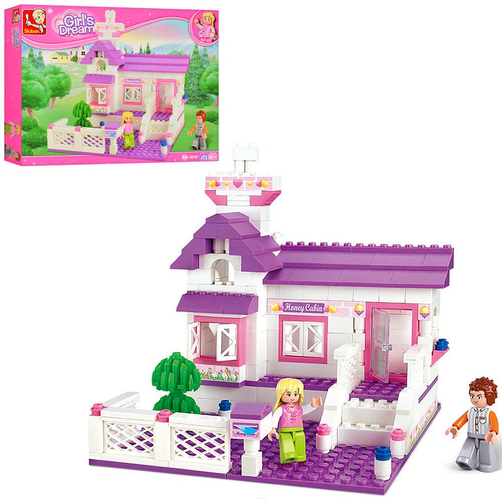 Конструктор дитячий Sluban Заміський будинок фігурки персонажів 193 деталі (M38-B0156)