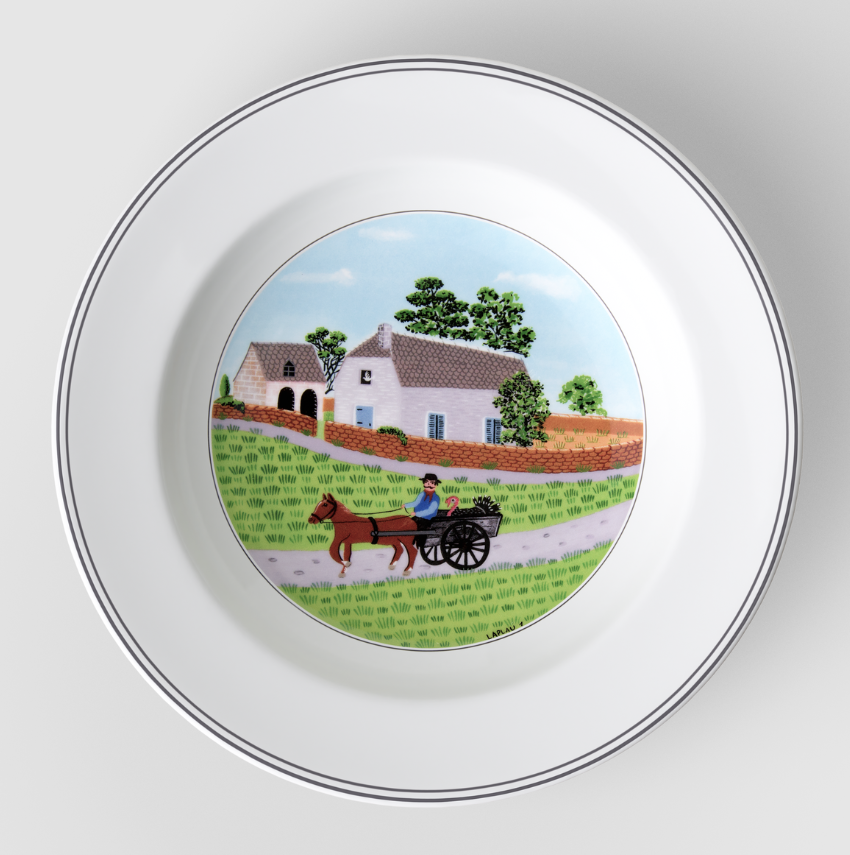 Набор суповых тарелок Villeroy & Boch Design Naif фарфор Ø22 см 4 предмета (1023372702)