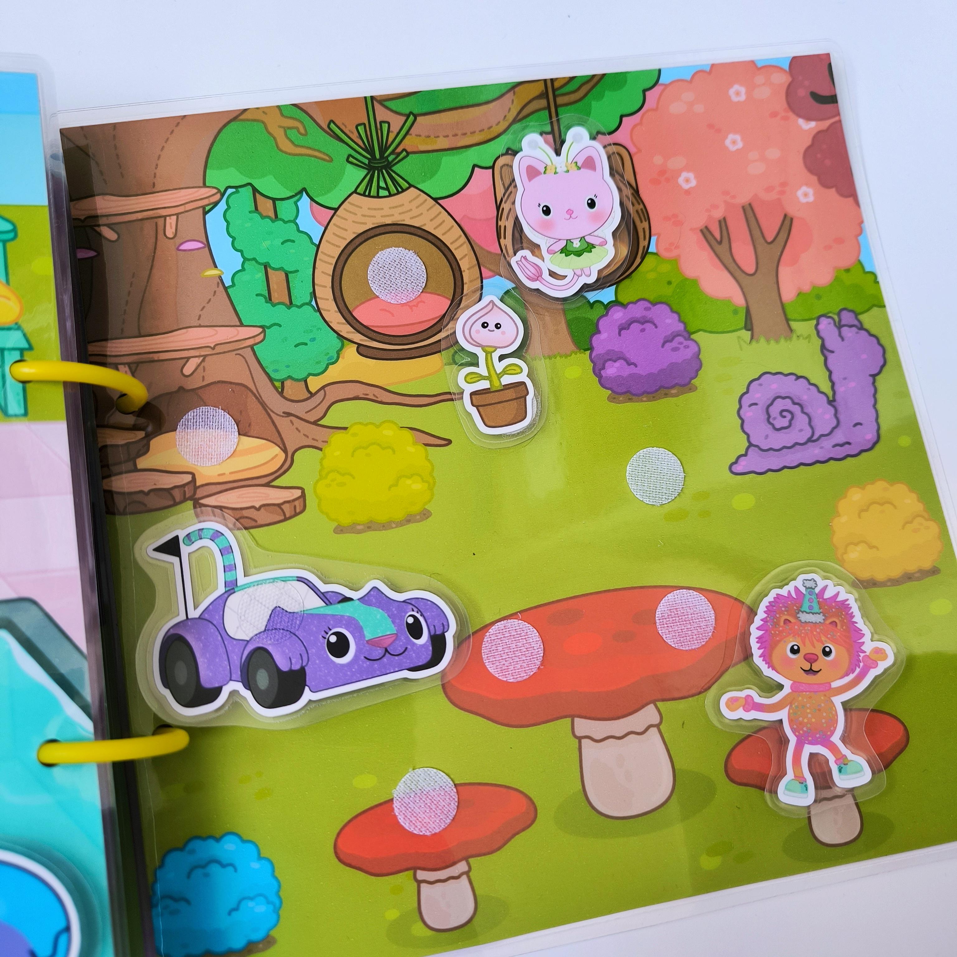 Книга-домик Gabby's Dollhouse на липучках (LP-0051) - фото 10 Книга-домик Gabby's Dollhouse на липучках (LP-0051) - фото 10