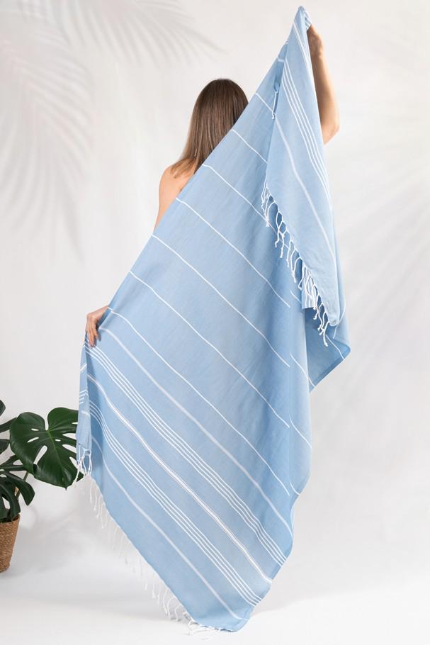 Полотенце Peshtemal Beach Pool Spa 100х180 см Голубой (17718075) - фото 1