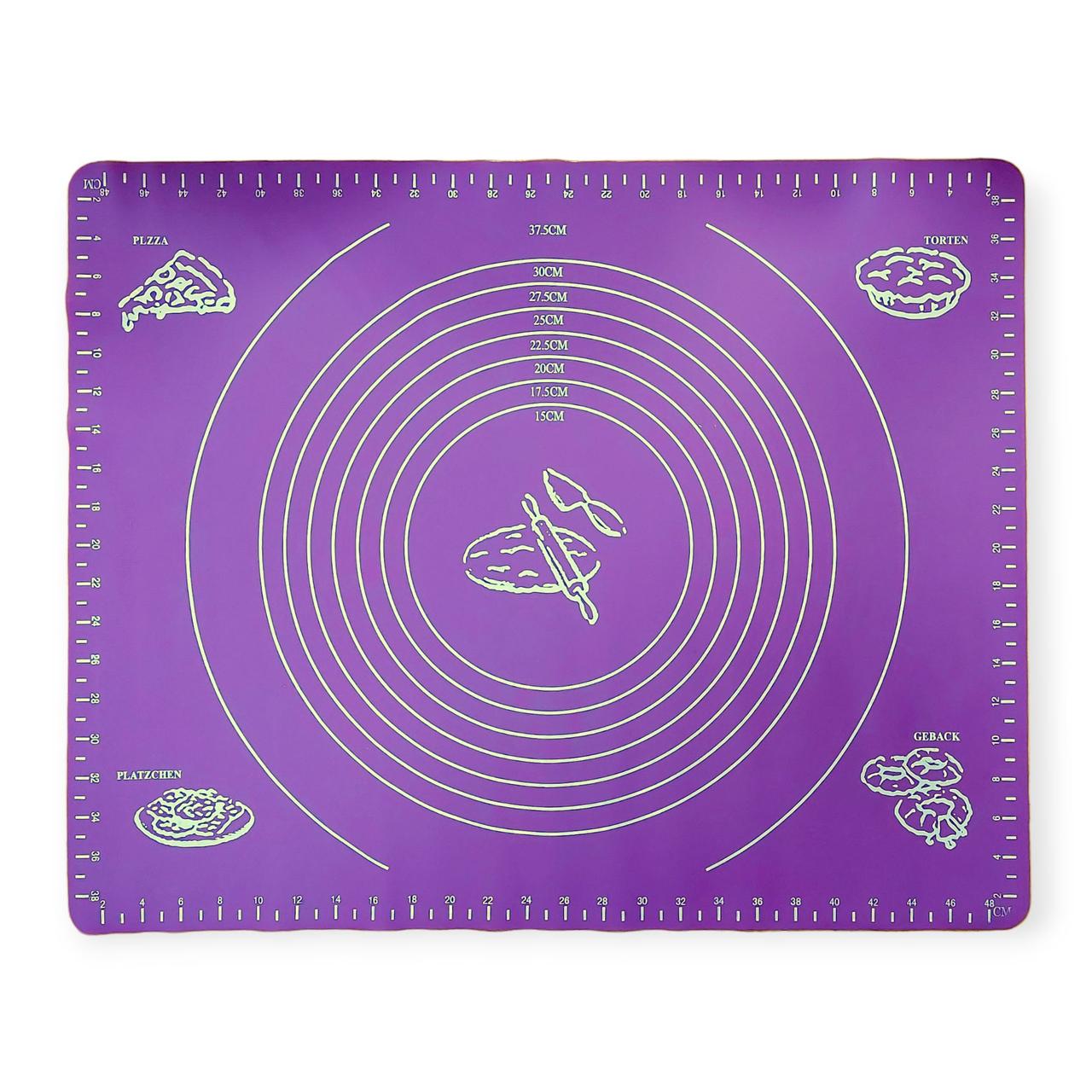 Коврик для выпечки и раскатки теста A-Plus №596 силиконовый 400х500 мм Лавандовый (201444-лав) Коврик для выпечки и раскатки теста A-Plus №596 силиконовый 400х500 мм Лавандовый (201444-лав)