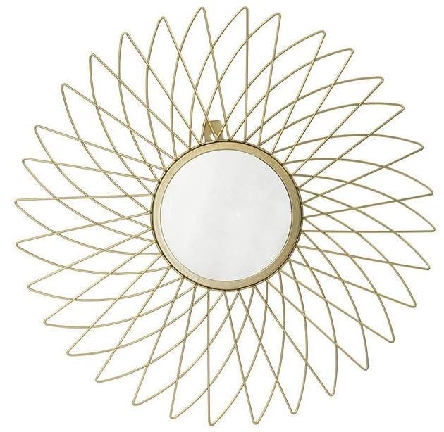 Зеркало металлическое настенное 44 см (34302)