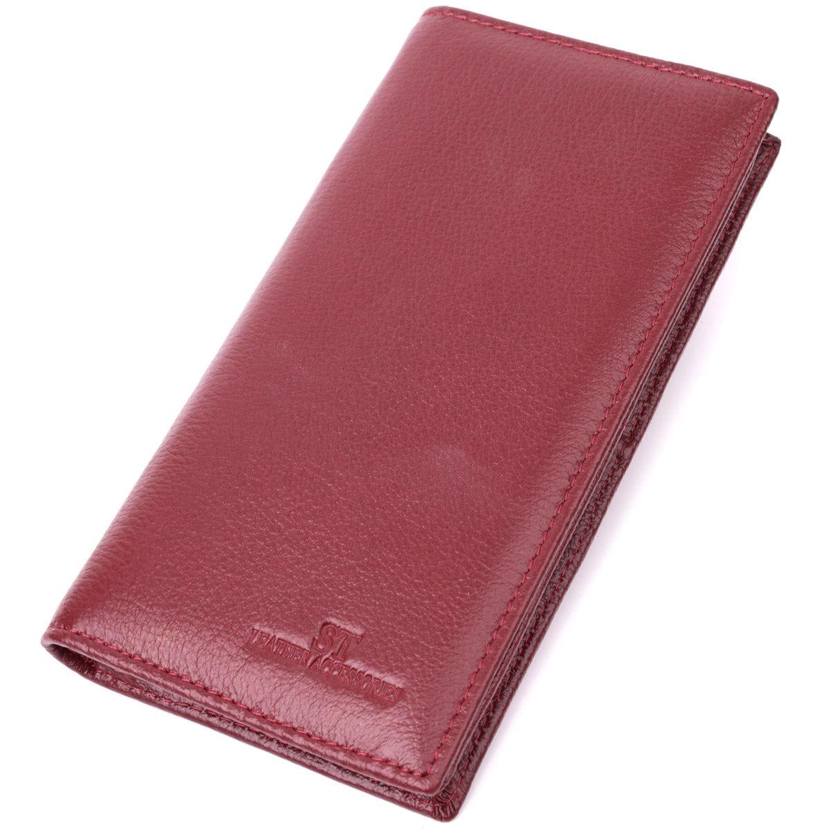 Кошелек женский ST Leather 22541 из натуральной кожи Бордовый (168-136-22541)