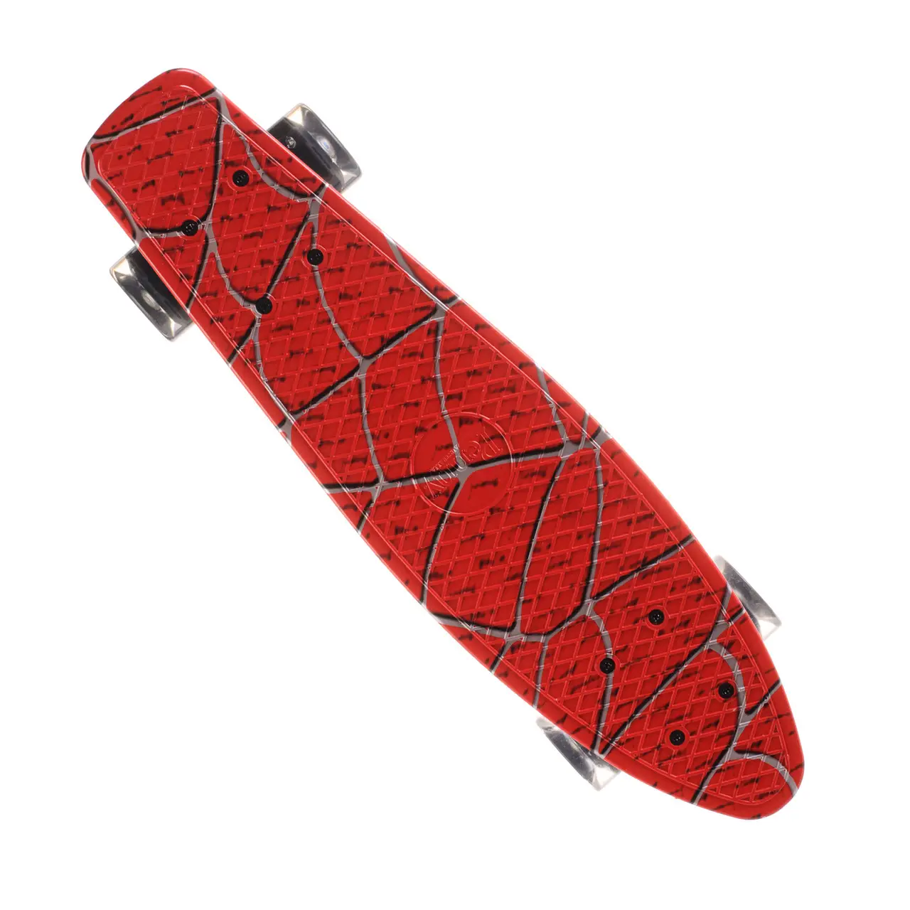 Пенни борд детский со светящимися колесами "Паук" 55x15 см (24d)