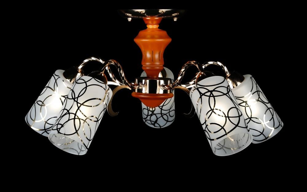 Люстра с плафонами Ray L82479/5 FGD (IR005852) Люстра с плафонами Ray L82479/5 FGD (IR005852)