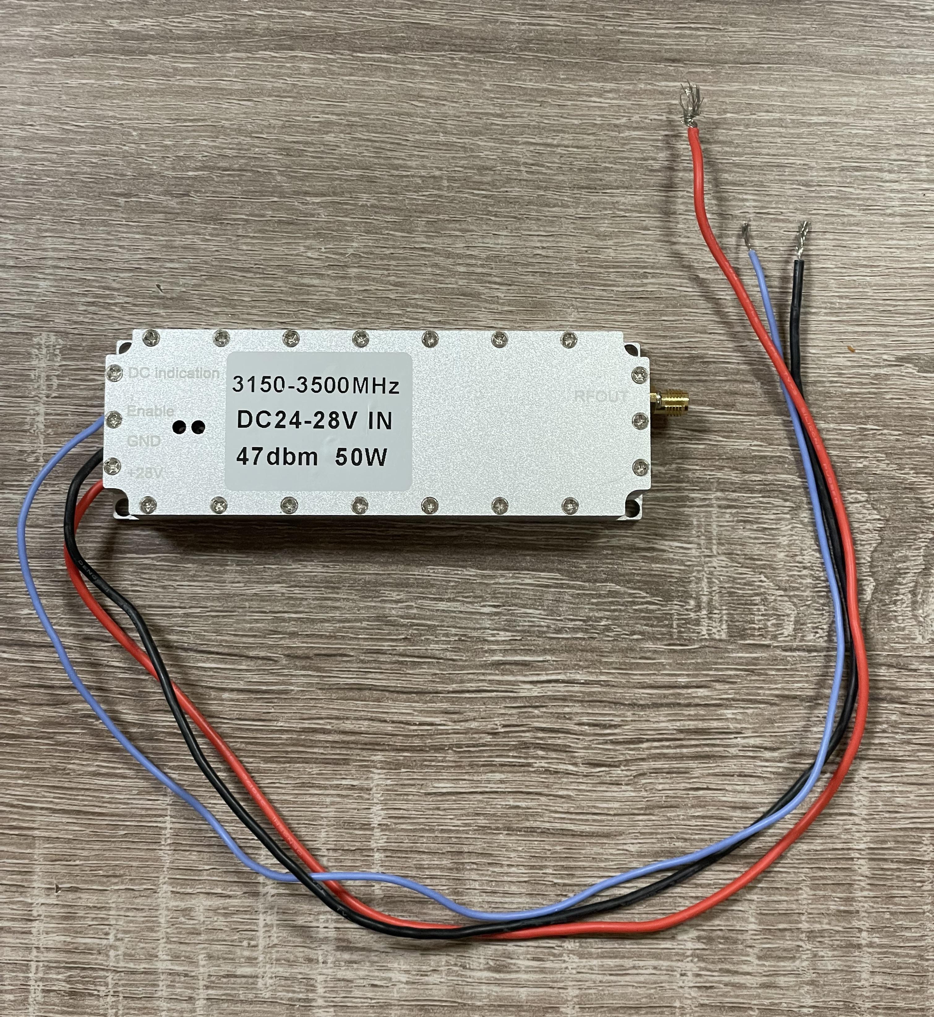 Усилительный модуль РЕБ GaN Anti Drone YNX-3.3G 50W 3150-3500MHz джаммер 3,3ГГц с циркулятором на GaN транзисторе (00-00025967)