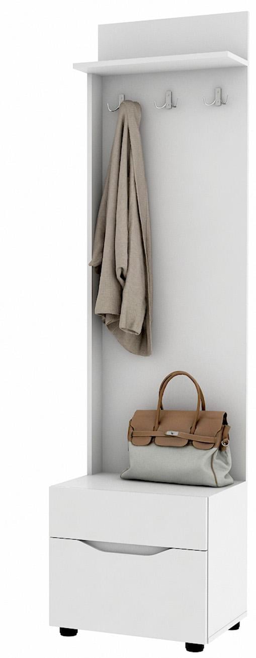 Вішалка в коридор Майстер Форм Аякс 500х376х1880 мм Німфея альба (30898) - фото 1 Вішалка в коридор Майстер Форм Аякс 500х376х1880 мм Німфея альба (30898) - фото 1