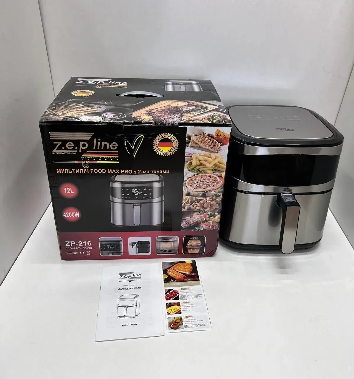 Аэрофритюрница ZepLine ZP-216 сенсорное управление 12 л (ML-04449) (ML-04449)