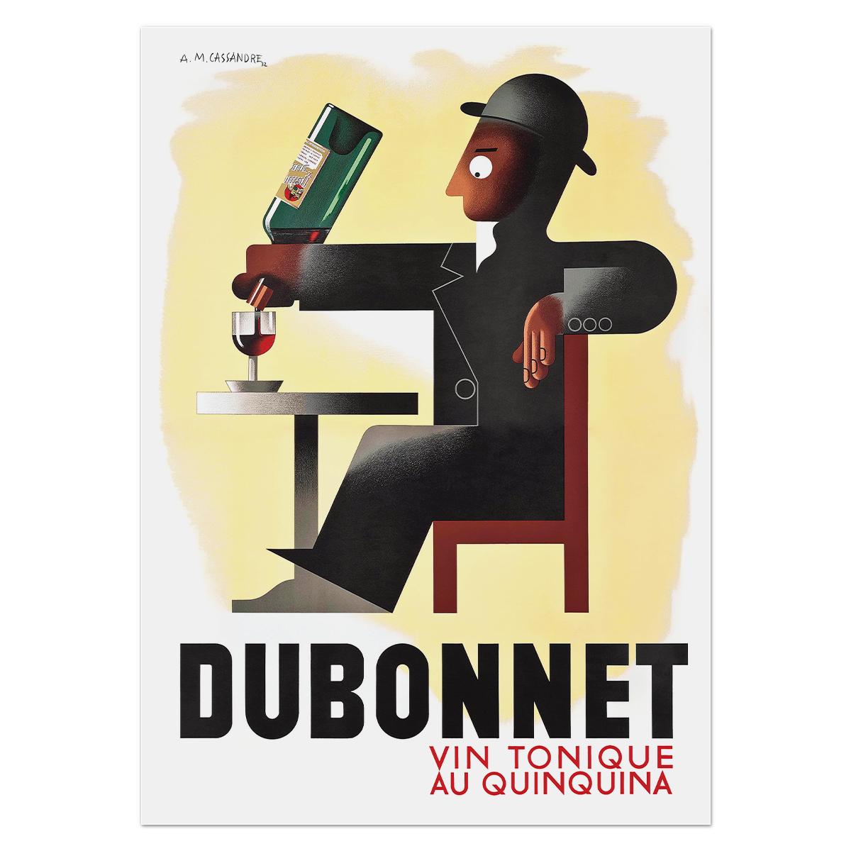 Плакат винтажный Dubonnet 1932 60x84 см (0044)