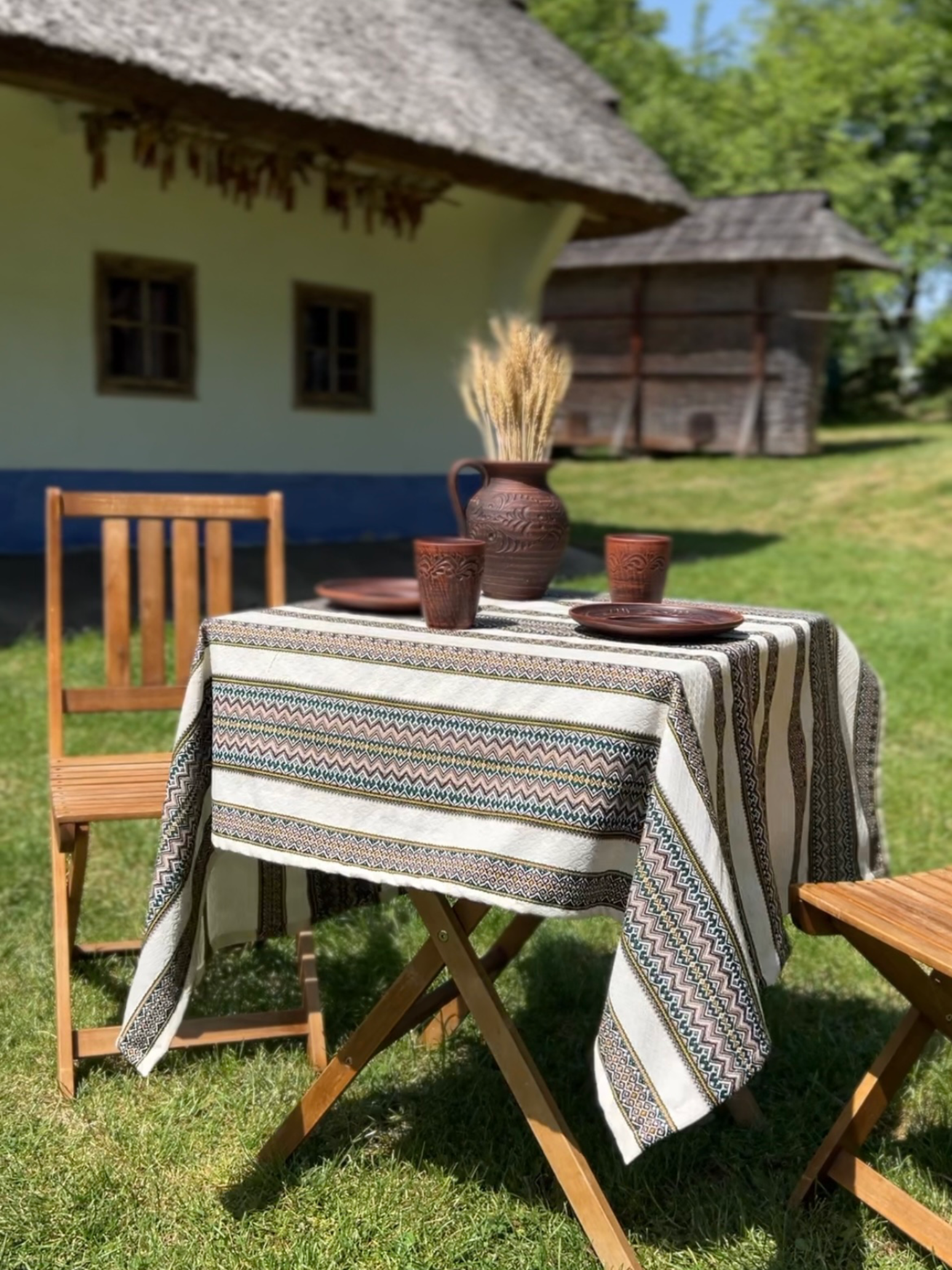 Скатертина лляна великодня Стожари з українським орнаментом 150x110 см (1905-1) - фото 8 Скатертина лляна великодня Стожари з українським орнаментом 150x110 см (1905-1) - фото 8