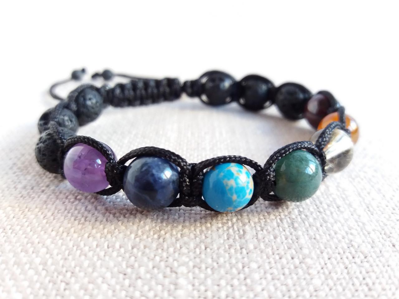 Браслет 7 чакр Шамбала d 8 мм (1890880638) - фото 6 Браслет 7 чакр Шамбала d 8 мм (1890880638) - фото 6