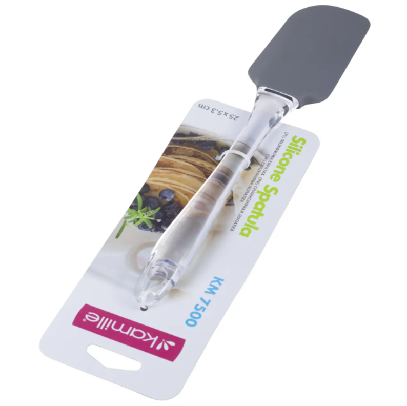 Лопатка силиконовая Kamille KM-7500 26х6,5 см Серый (NA001860)