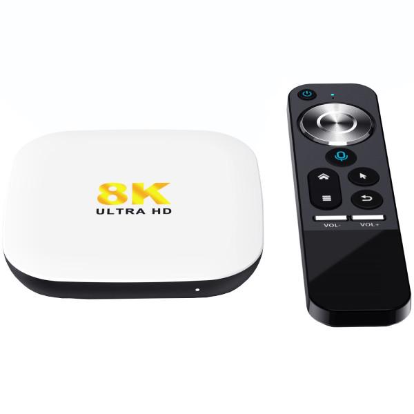 Смарт-приставка H96 MAX M2 4/64 Гб Rockchip RK3528/Android 13/WiFi 2,4 та 5 ГГц/BT 5.1/Білий (M2_4GB/64GB) - фото 2 Смарт-приставка H96 MAX M2 4/64 Гб Rockchip RK3528/Android 13/WiFi 2,4 та 5 ГГц/BT 5.1/Білий (M2_4GB/64GB) - фото 2