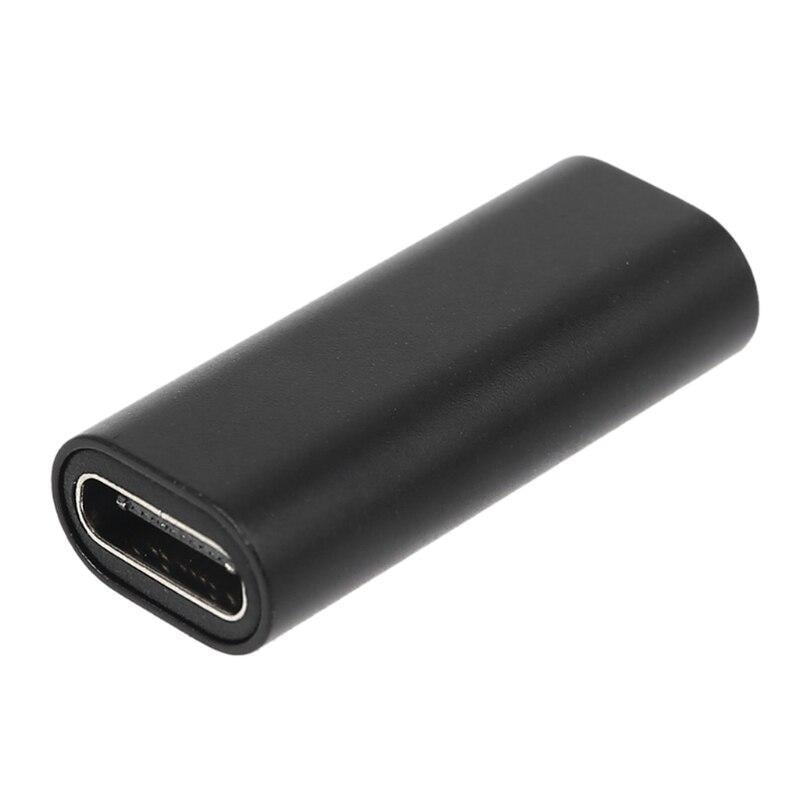 Адаптер-перехідник прямий USB Type-C 3.1 F/F 10Gbps eXpert Type-2 Black - фото 2