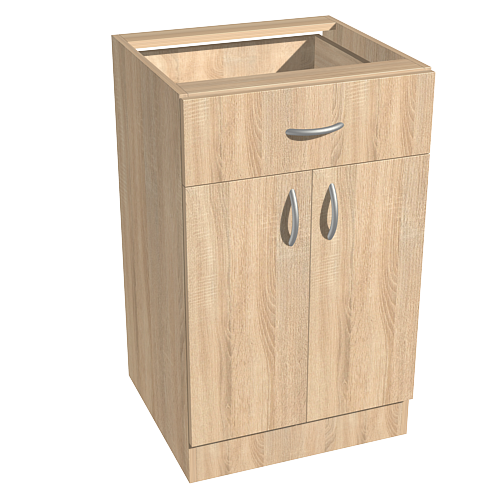 Тумба кухонная ДСП ламинированная 500 мм Дуб Сонома (AVT-КТ-500/1)