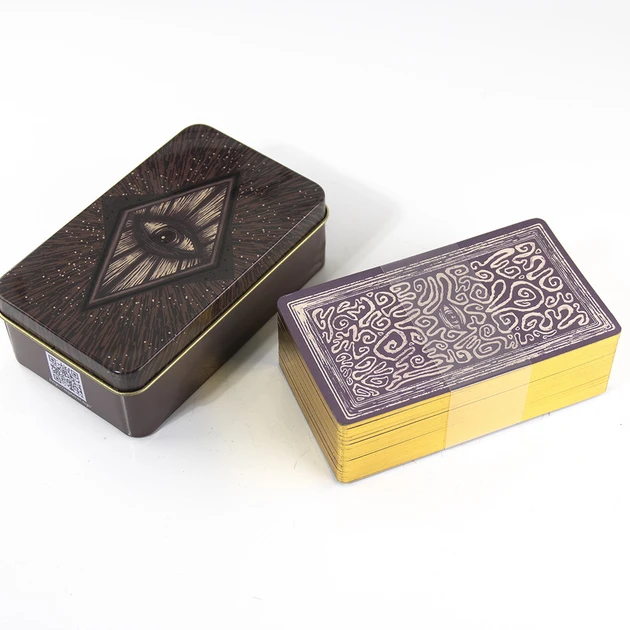 Карты таро Light Visions Tarot в жестяной коробке на английском языке (2520832216)