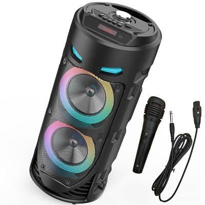 Колонка Bluetooth Sing-e ZQS4239 с LED-подсветкой и микрофоном 30W