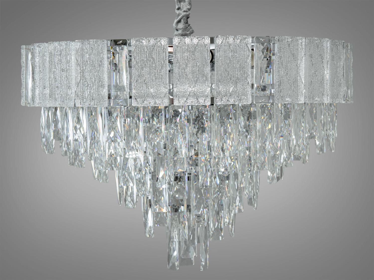 Люстра сучасна кришталева Diasha 327-600CH Хром