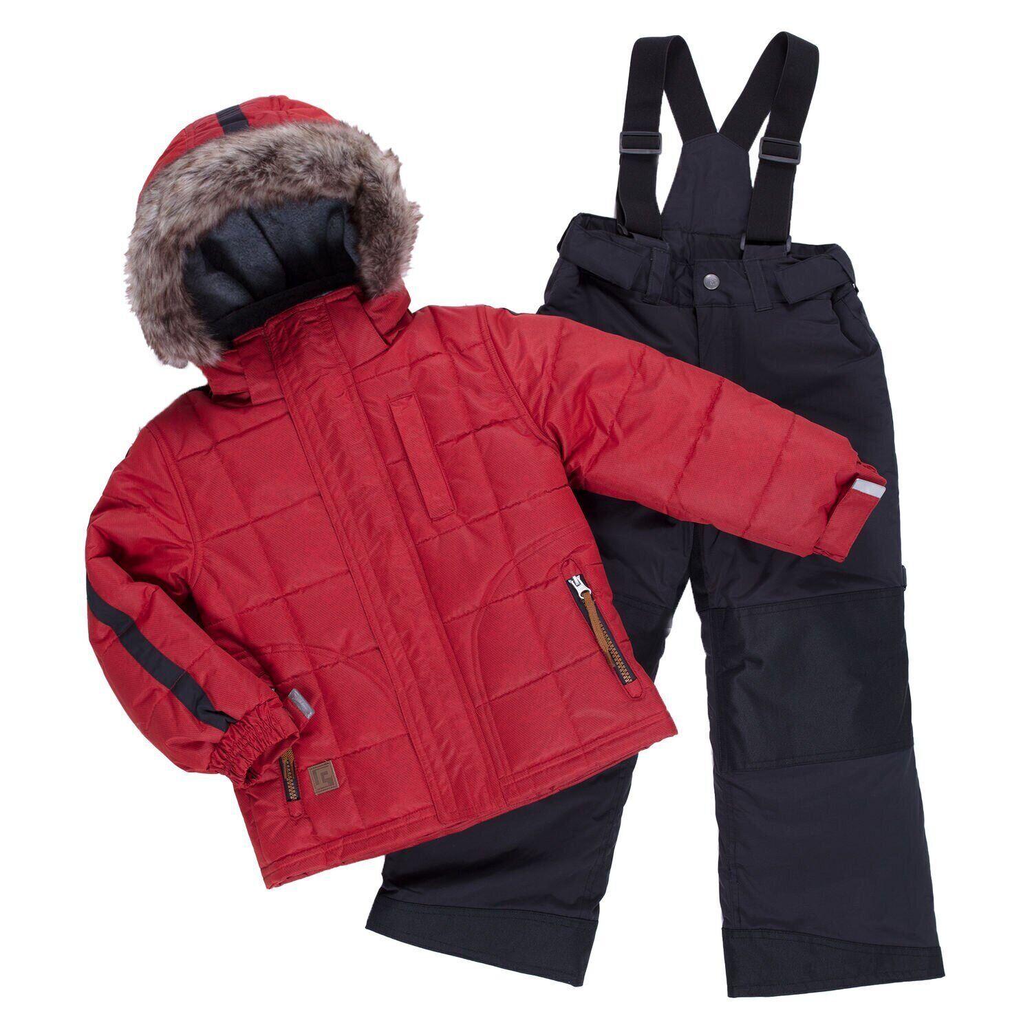 Дитячий зимовий комплект для хлопчика Peluche&Tartine F19M55EG 102-112 см Темно-червоний (F19M55EG-Oldcarrot_Deepgray-4)