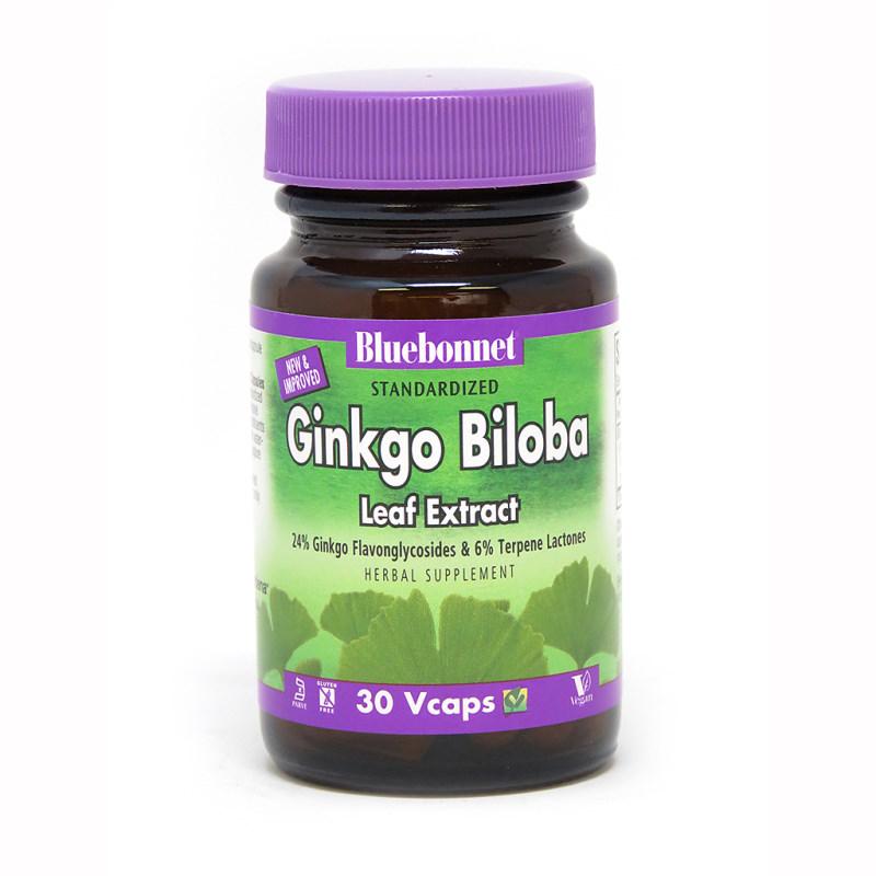 Натуральна добавка Bluebonnet Nutrition Ginkgo Biloba 30 вегакапс. (3973)