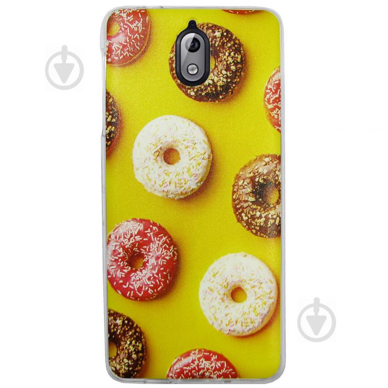 Чехол с рисунком Printed Silicone для Nokia 3.1 Пончики (arbc3298)
