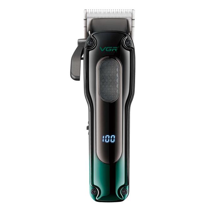 Машинка для стрижки VGR V-013 8 насадок 2000 mAh Green (9059)