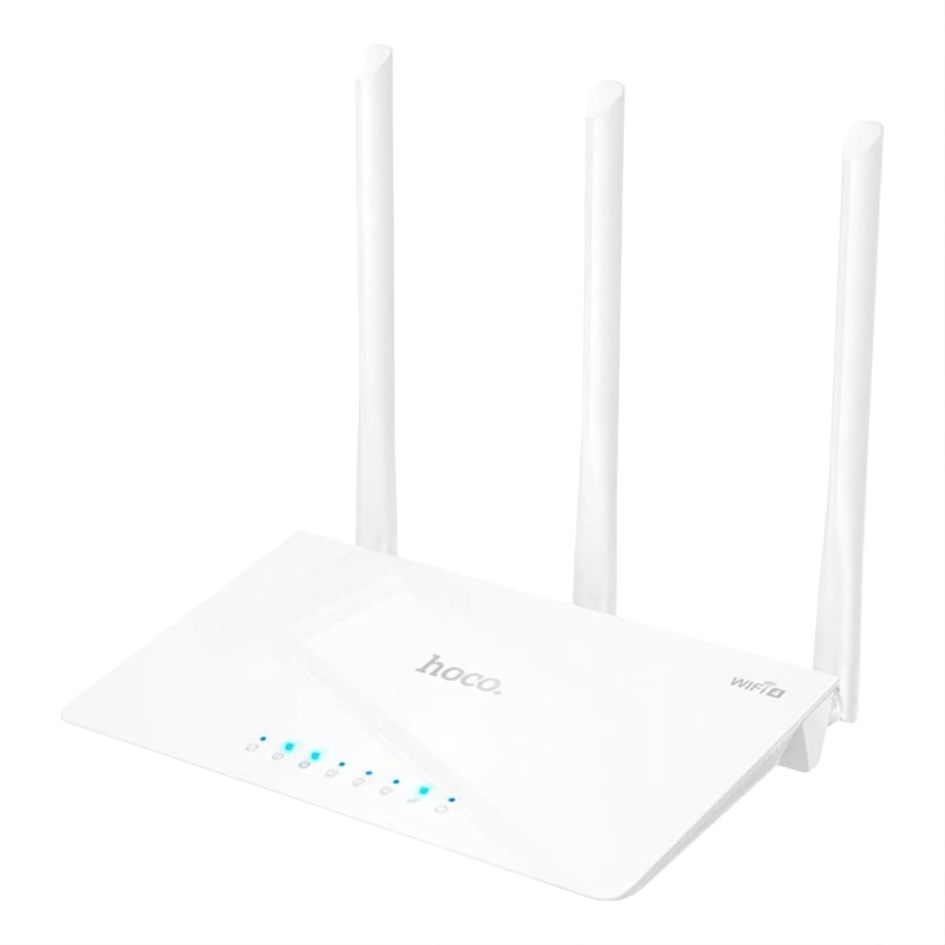 Роутер Hoco WiFi4 HI30 бездротовий 2.4GHz 300Mbps 3 антени MT7628KN (30775371)